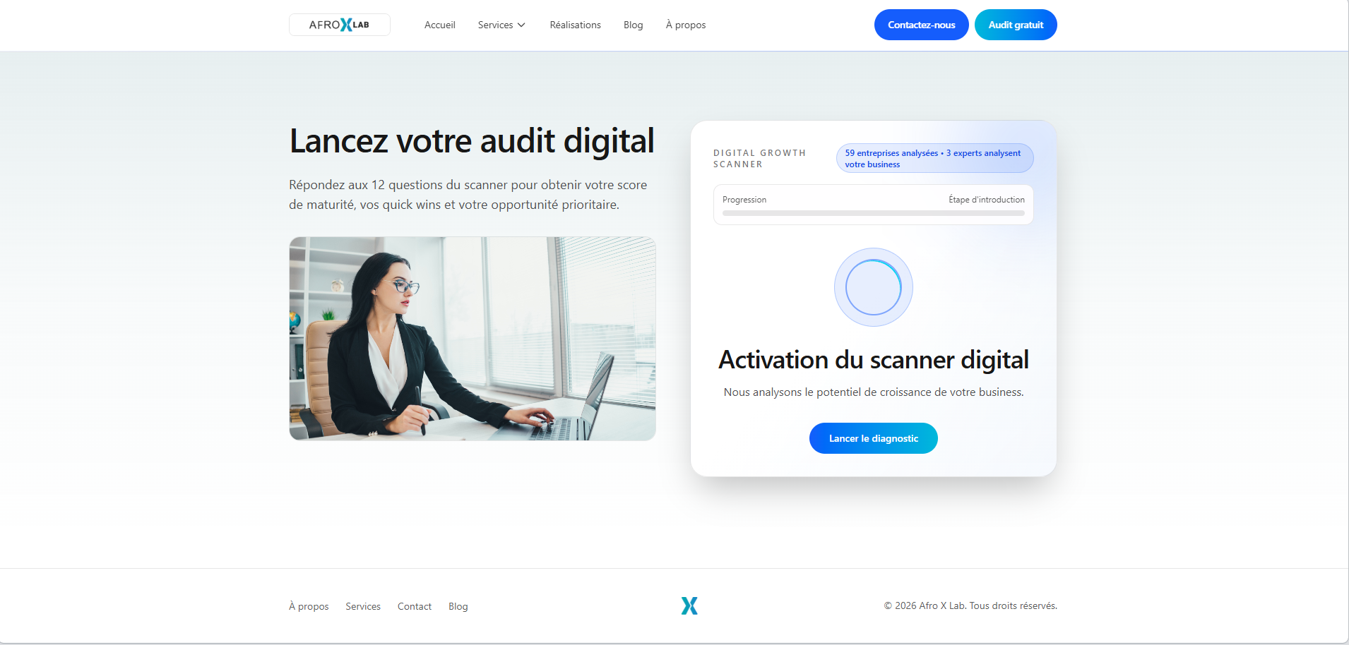 Audit digital Afro X Lab